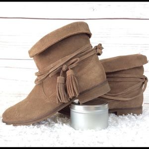 Anthropologie Spendid Suede Ankle Boots